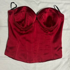 Bebe Satin Corset Top